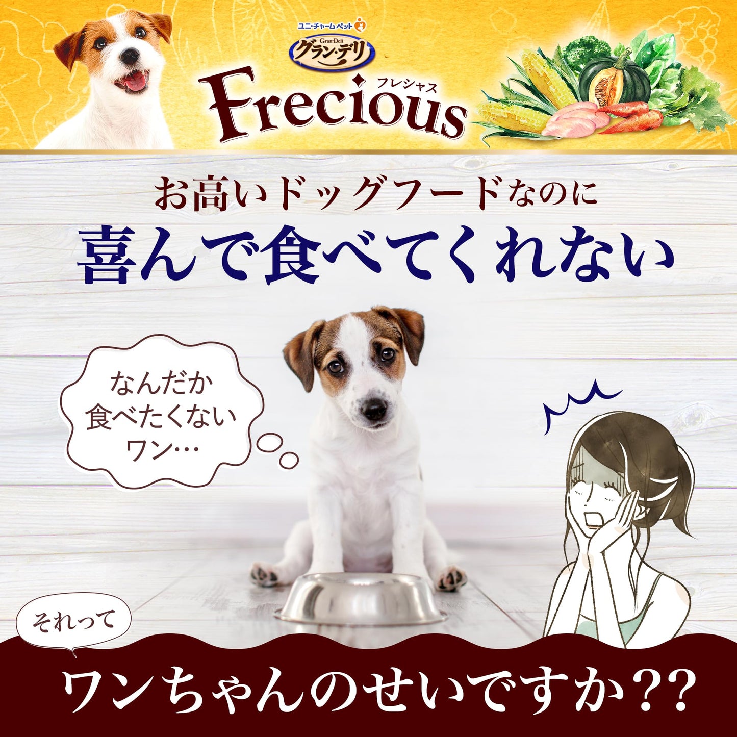 グラン・デリFrecious パピー子犬用 チキン&ビーフ入り2kg